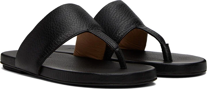 Marsèll Black Spanciata Flat Sandals - Image 4