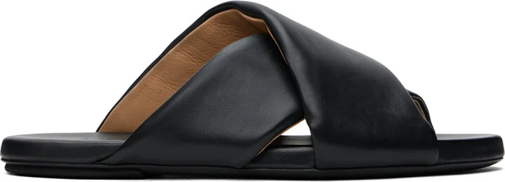 Marsèll Black Spanciata Sandals