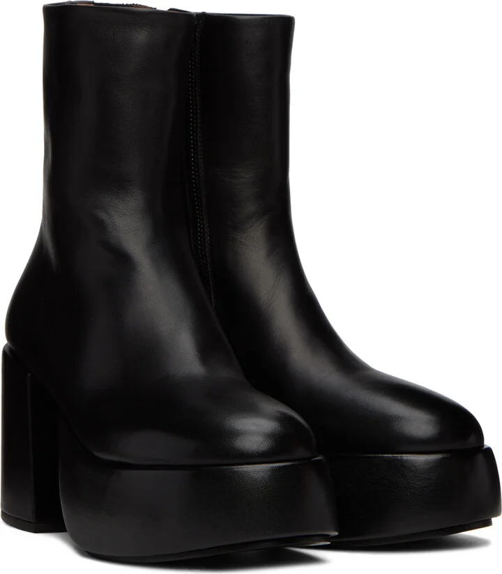 Marsèll Black Tacplat Boots - Image 4