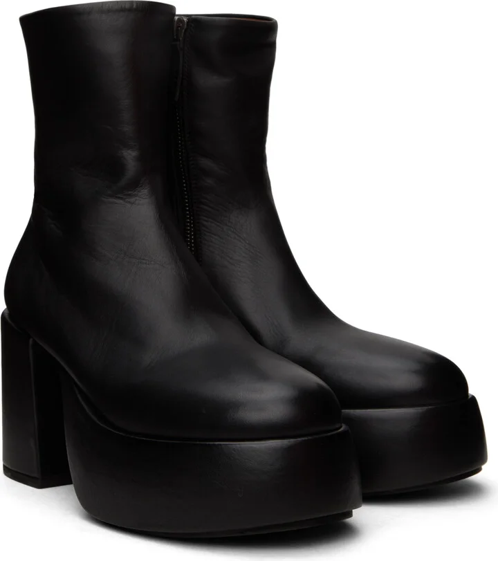 Marsèll Black Tacplat Boots - Image 4