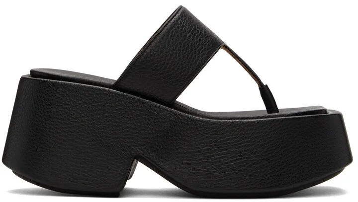 Marsèll Black Zeppo Infradito Sandals