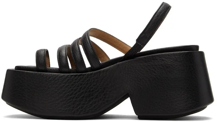 Marsèll Black Zeppo Sandals - Image 3