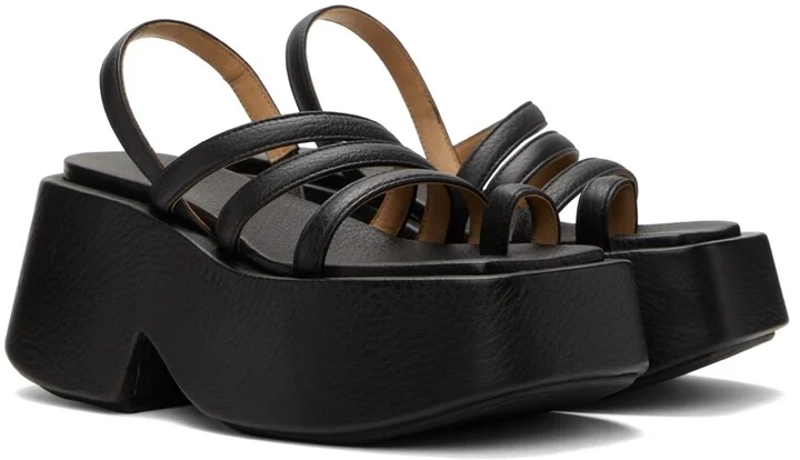 Marsèll Black Zeppo Sandals - Image 4