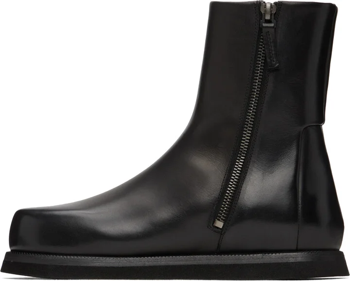 Marsèll Black Zip-Up Boots - Image 3