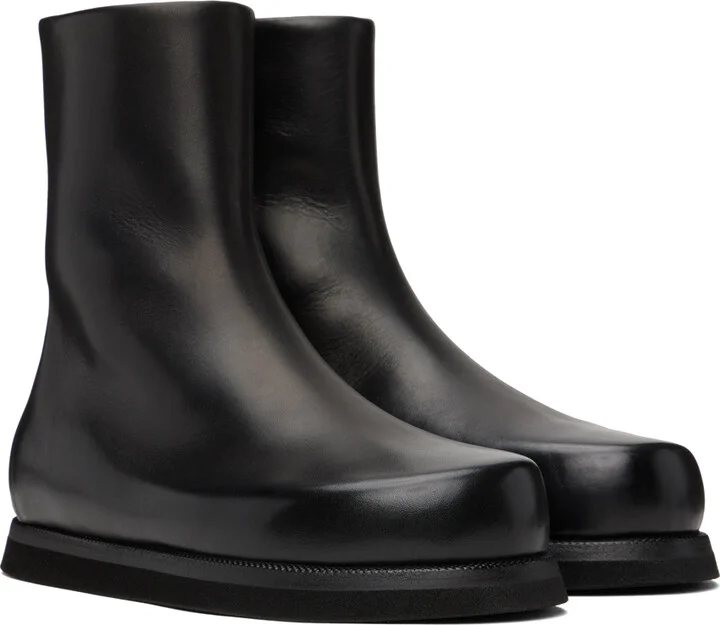 Marsèll Black Zip-Up Boots - Image 4