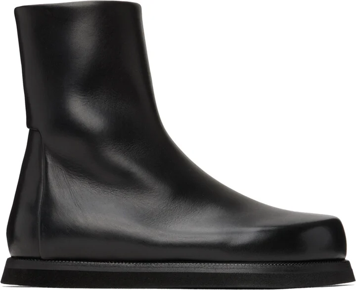 Marsèll Black Zip-Up Boots