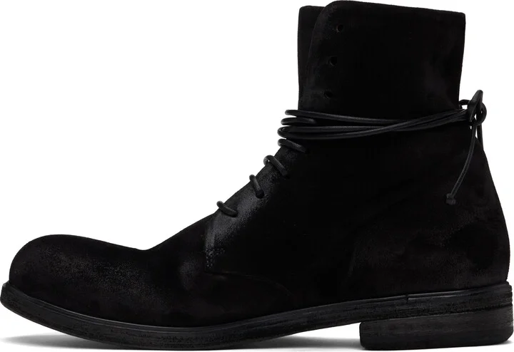 Marsèll Black Zucca Media Lace-Up Ankle Boots - Image 3