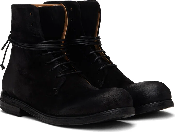 Marsèll Black Zucca Media Lace-Up Ankle Boots - Image 4