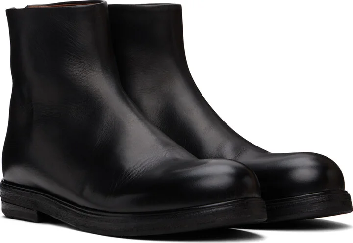 Marsèll Black Zucca Zeppa Ankle Boots - Image 4