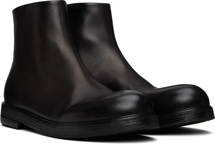 Marsèll Black Zucca Zeppa Ankle Boots - Image 4