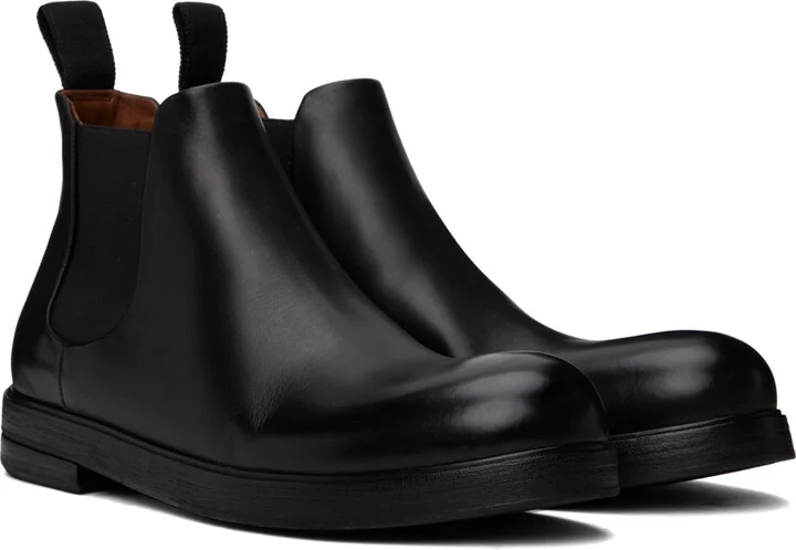 Marsèll Black Zucca Zeppa Beatle Chelsea Boots - Image 4