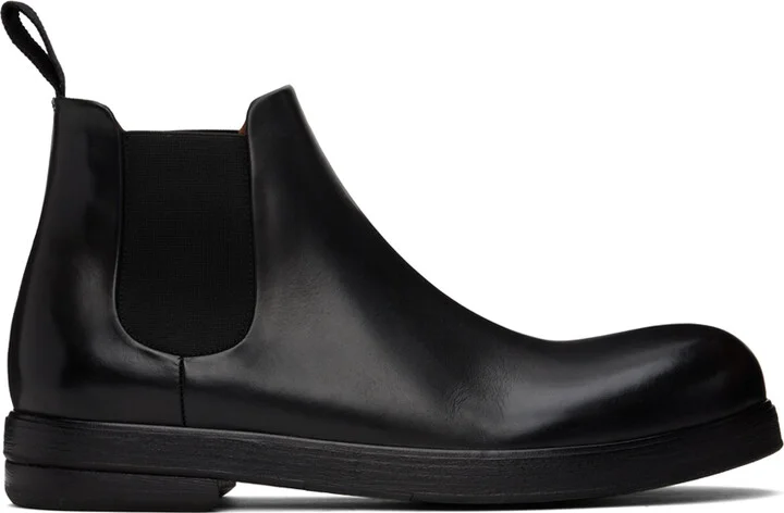 Marsèll Black Zucca Zeppa Beatle Chelsea Boots