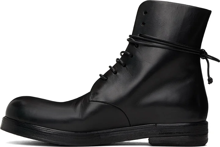 Marsèll Black Zucca Zeppa Lace Up Ankle Boots - Image 3