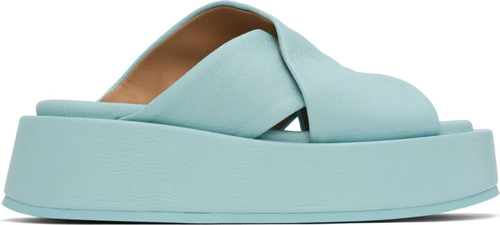 Marsèll Blue Piattaforma Sandals