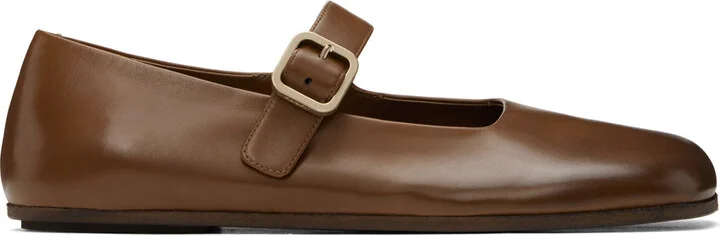 Marsèll Brown Appiedi Ballerina Loafers