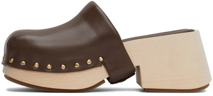 Marsèll Brown Bottone Clogs - Image 3
