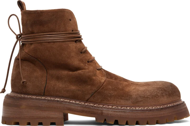 Marsèll Brown Carrucola Combat Boots