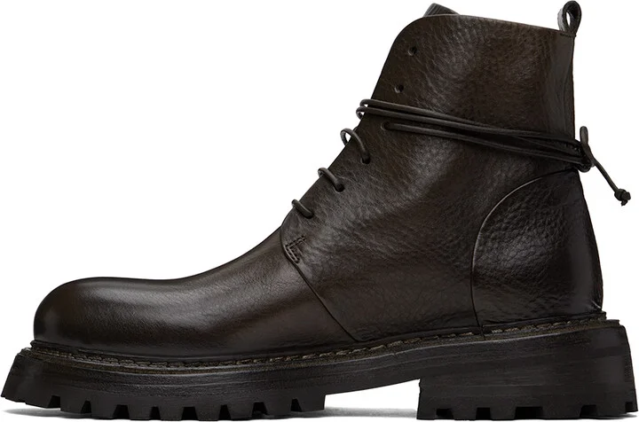 Marsèll Brown Carrucola Lace Up Ankle Boots - Image 3