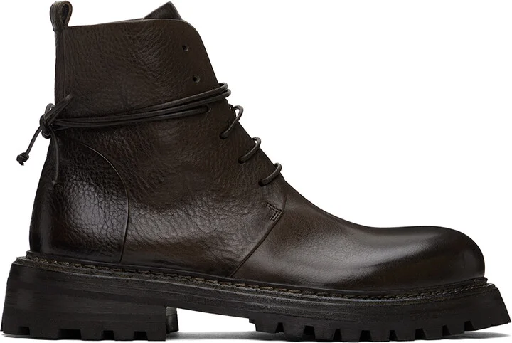 Marsèll Brown Carrucola Lace Up Ankle Boots