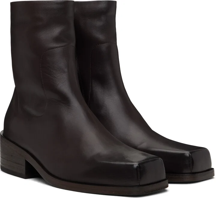 Marsèll Brown Cassello Ankle Boots - Image 4