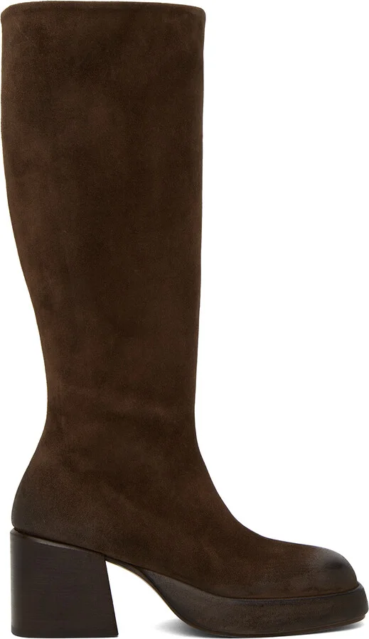 Marsèll Brown Plattino Tall Boots