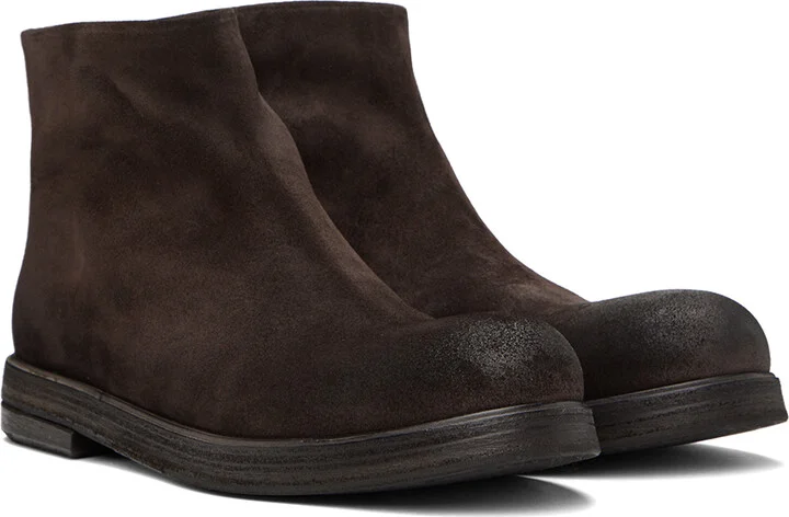 Marsèll Brown Zucca Zeppa Boots - Image 4