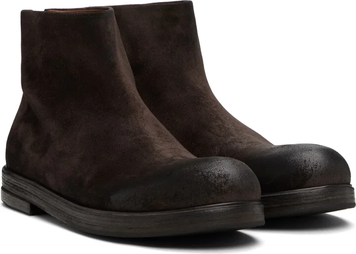 Marsèll Brown Zucca Zeppa Boots - Image 4