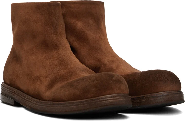 Marsèll Brown Zucco Zeppa Boots - Image 4