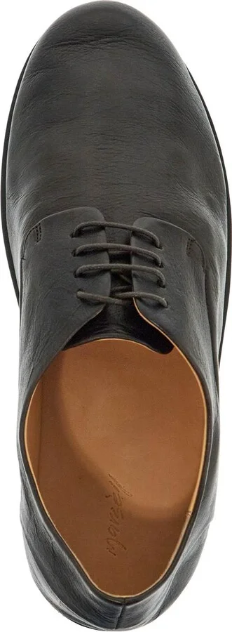 MARSELL dark brown calfskin derby with leather sole - Image 3