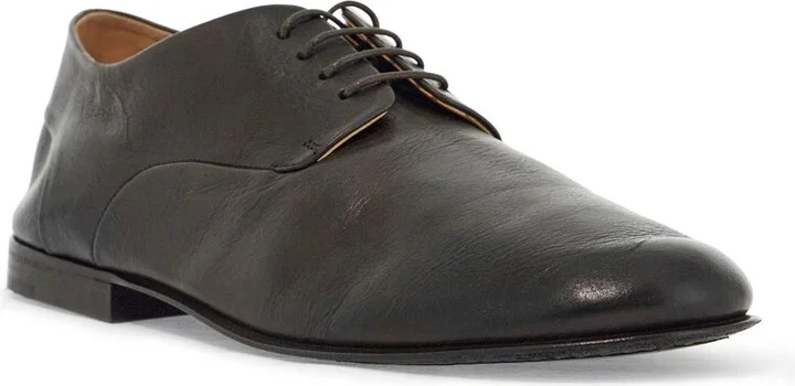 MARSELL dark brown calfskin derby with leather sole - Image 4
