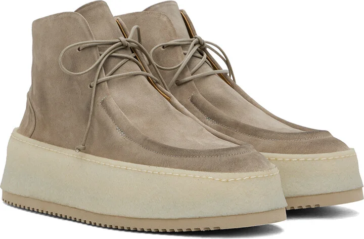 Marsèll Gray Parapana Lace Up Ankle Boots - Image 4