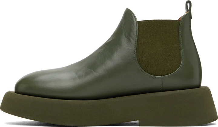Marsèll Khaki Gomme Gommellone Chelsea Boots - Image 3