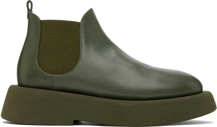 Marsèll Khaki Gomme Gommellone Chelsea Boots