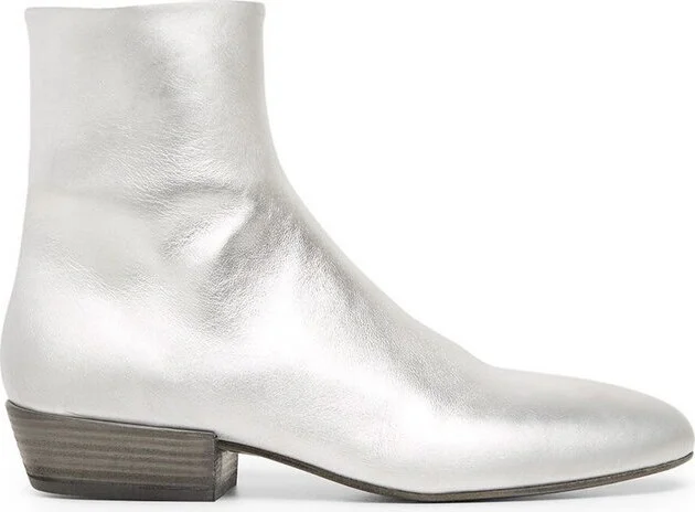 Marsèll Metaliic Zipped Ankle Boots