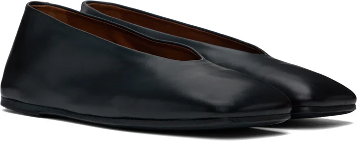 Marsèll Navy Spatolona Ballerina Flats - Image 4