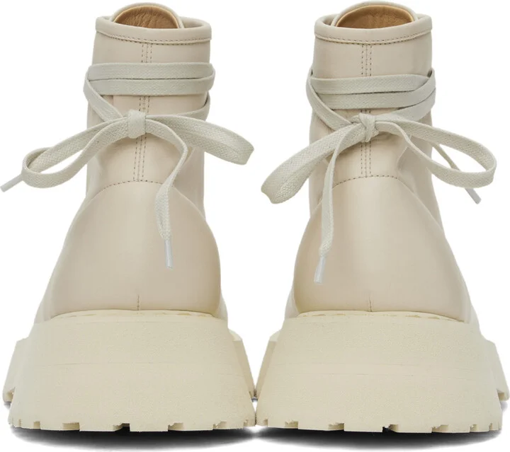 Marsèll Off-White Micarro Lace-Up Ankle Boots - Image 2