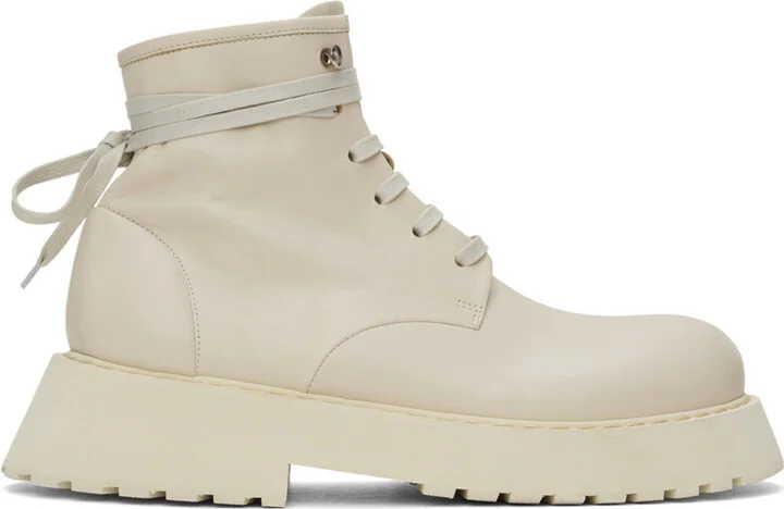 Marsèll Off-White Micarro Lace-Up Ankle Boots