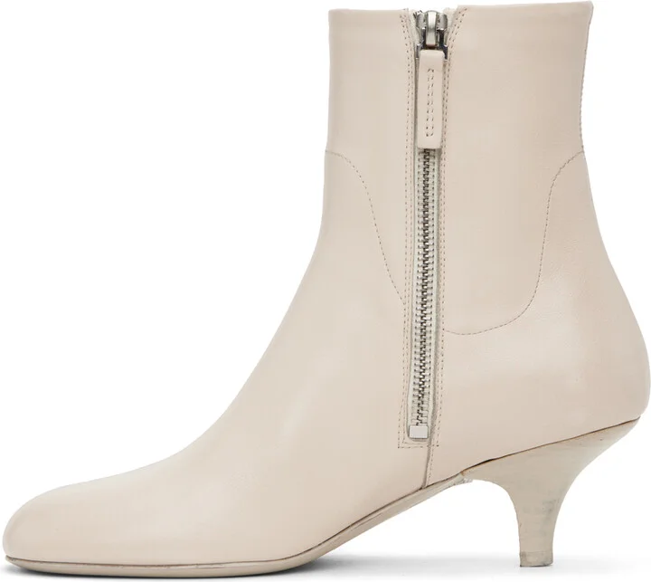 Marsèll Off-White Tronchetto Boots - Image 3