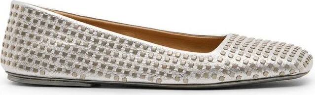 Marsèll Quadrangolo Borchie Foil Ballerina Shoes