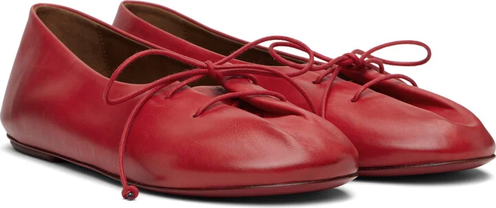 Marsèll Red Girella Ballerina Flats - Image 4