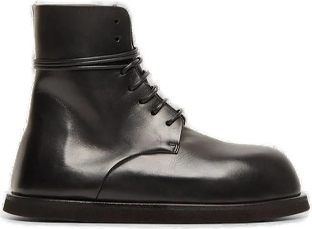 Marsèll Round-Toe Lace-Up Ankle Boots