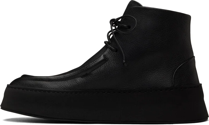 Marsèll SSENSE Exclusive Black Cassapana Ankle Boots - Image 3