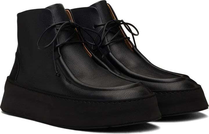 Marsèll SSENSE Exclusive Black Cassapana Ankle Boots - Image 4