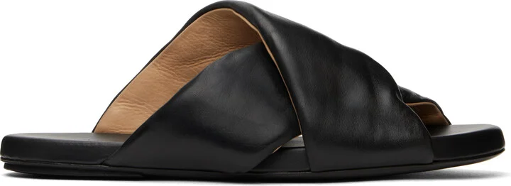 Marsèll SSENSE Exclusive Black Spanciata Sandals