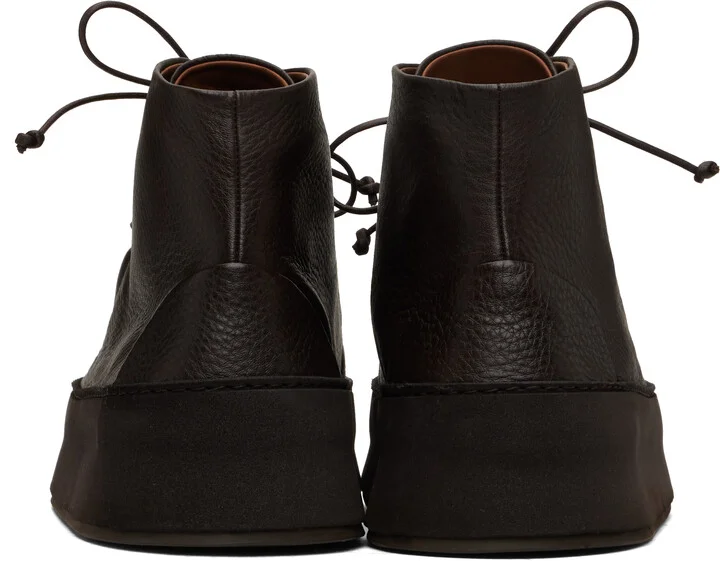 Marsèll SSENSE Exclusive Brown Cassapana Ankle Boots - Image 2