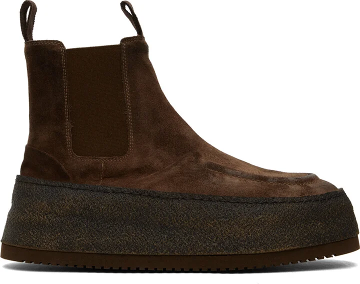 Marsèll SSENSE Exclusive Brown Parapana Boots