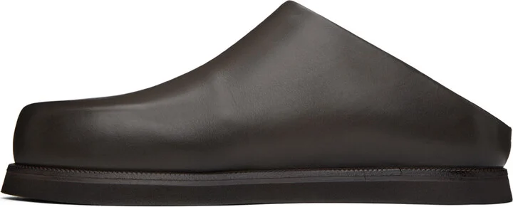 Marsèll SSENSE Exclusive Brown Sabot Loafers - Image 3