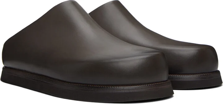 Marsèll SSENSE Exclusive Brown Sabot Loafers - Image 4