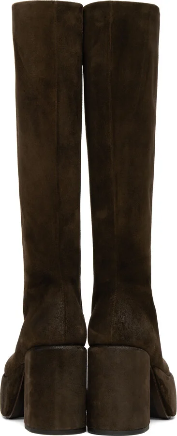 Marsèll SSENSE Exclusive Brown Tacplat Boots - Image 2