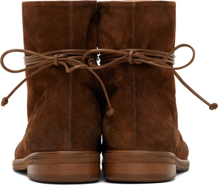 Marsèll SSENSE Exclusive Brown Zucca Media Ankle Boots - Image 2